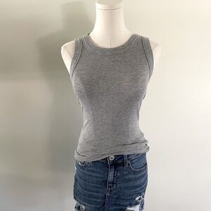 Michael Stars Ultra Ribbed Paloma Tank — Gray